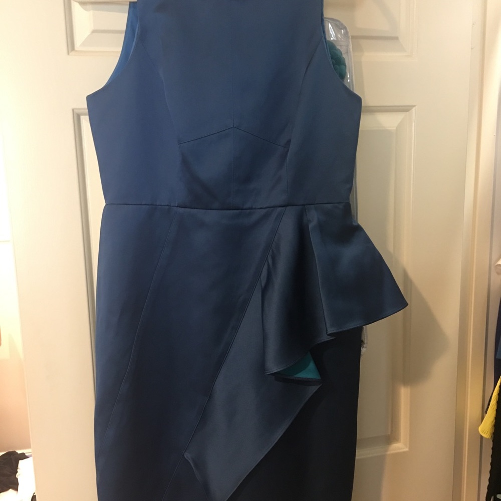 PRICE CUT Gorgeous blue & teal black tie dress.